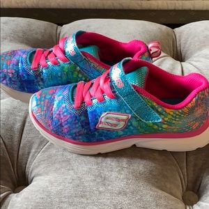 Rainbow Skechers w Velcro